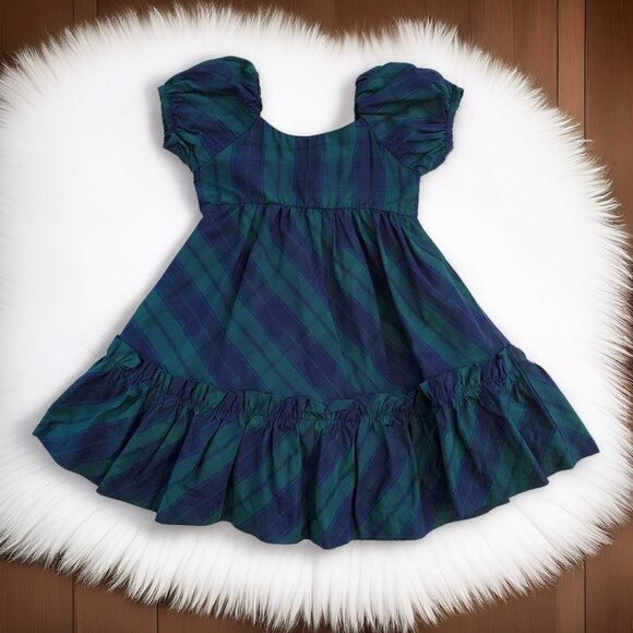 Janie and Jack Other - Janie and Jack Green Plaid Dress Size 4